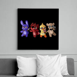 printfashion Cuki fnaf karakterek - Vászonkép - Fekete (14443553)
