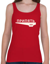 printfashion Pripjaty - Női atléta - Cseresznyepiros (1560341)