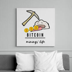 printfashion bitcoin mining - Vászonkép - Fehér (6631892)
