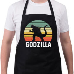printfashion Godzilla - Kötény - Fekete (4933201)