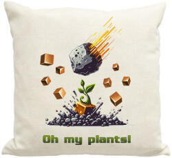 printfashion Oh my plants! - Párnahuzat, Díszpárnahuzat - Lenvászon (15304669)