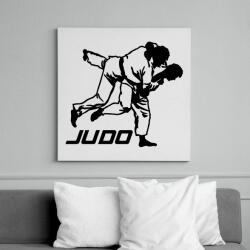 printfashion Judo - Cselgáncs - Vászonkép - Fehér (6636869)
