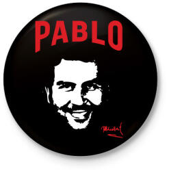 printfashion Pablo E. - Kitűző, hűtőmágnes - Fekete (3102286)