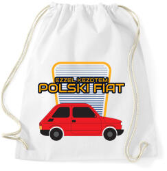 printfashion Polski Fiat - ezzel kezdtem - Sportzsák, Tornazsák - Fehér (10998661)