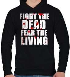 printfashion The Walking Dead - Férfi kapucnis pulóver - Fekete (1897714)