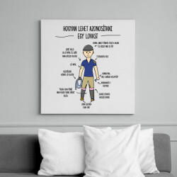 printfashion Lovas azonosítás - Vászonkép - Fehér (12721368)