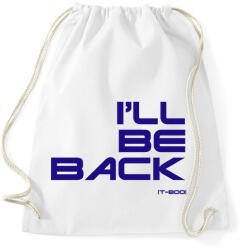 printfashion I will be back - T-800 - Sportzsák, Tornazsák - Fehér (7577682)