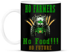 printfashion no farmers no food - Bögre - Fekete (8199725)