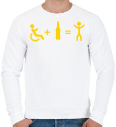 printfashion Valóságos csoda - Férfi pulóver - Fehér (2557553)