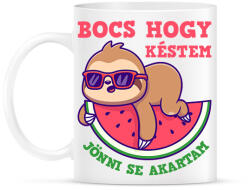 printfashion Bocs hogy késtem - Bögre - Fehér (16269891)