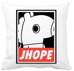 printfashion BTS Jhope - Párnahuzat, Díszpárnahuzat - Fehér (1641939)