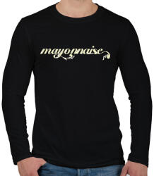 printfashion majonéz - Férfi hosszú ujjú póló - Fekete (14248577)