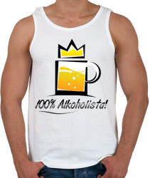 printfashion alkoholista - Férfi atléta - Fehér (2088755)