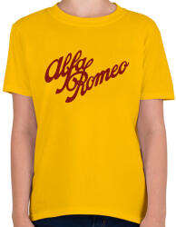 printfashion Alfa Romeo bordó - Gyerek póló - Sárga (5447945)