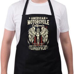 printfashion motorcycle - Kötény - Fekete (13732372)