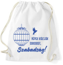 printfashion Radnóti Miklós - Népek kiáltják sorsodat - Sportzsák, Tornazsák - Fehér (6613074)