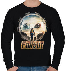 printfashion Fallout - Férfi pulóver - Fekete (16368787)