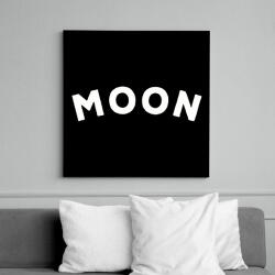 printfashion MOON - Vászonkép - Fekete (6652844)