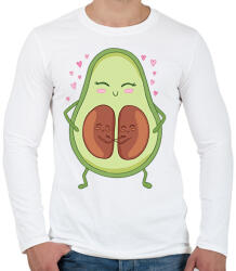 printfashion Avokádó ikrek - Férfi hosszú ujjú póló - Fehér (11902743)