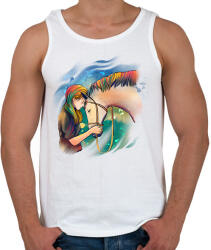 printfashion Lovaglás - Férfi atléta - Fehér (12663202)