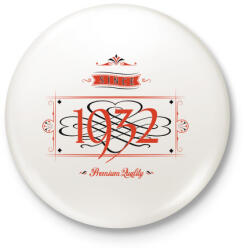 printfashion since-1932-red-black - Kitűző, hűtőmágnes - Fehér (3076478)