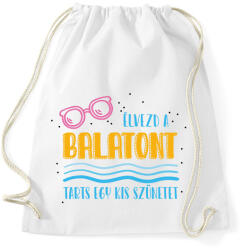 printfashion Élvezd a Balatont - Sportzsák, Tornazsák - Fehér (7348615)