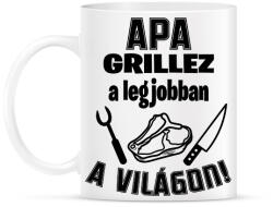 printfashion Apa grillez a legjobban a világon - Bögre - Fehér (16563058)