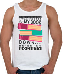 printfashion Olvasás - Férfi atléta - Fehér (5096486)