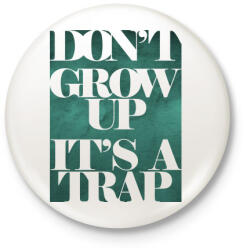 printfashion Trap - Kitűző, hűtőmágnes - Fehér (3076930)