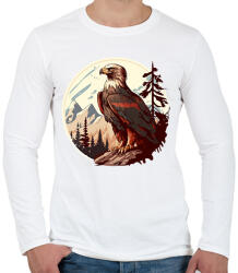 printfashion sas - Férfi hosszú ujjú póló - Fehér (15481923)
