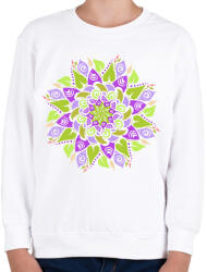 printfashion Tavaszi mandala - Gyerek pulóver - Fehér (13183770)