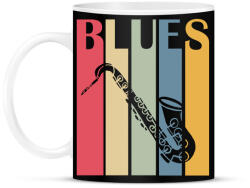printfashion Blues music - Bögre - Fekete (7658265)