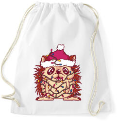 printfashion Karácsonyi süni - Sportzsák, Tornazsák - Fehér (5634477)