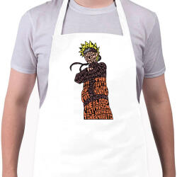 printfashion Naruto Uzumaki - Kötény - Fehér (4903583)