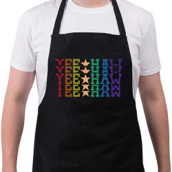 printfashion Yeehaw - Vadnyugat - Kötény - Fekete (7499289)