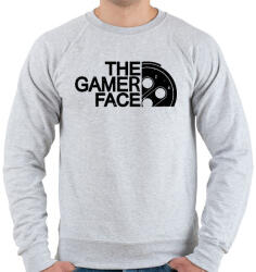 printfashion Gamer Face - Férfi pulóver - Sport szürke (310935)