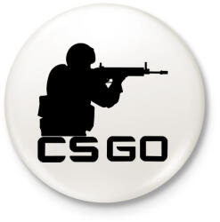 printfashion CS: GO - Kitűző, hűtőmágnes - Fehér (3077219)