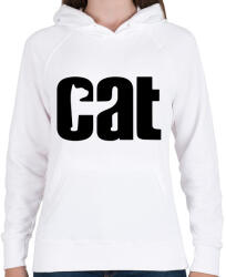 printfashion cat - Női kapucnis pulóver - Fehér (14903727)