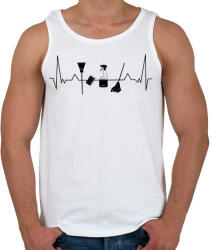 printfashion Takarító EKG - Férfi atléta - Fehér (9283011)