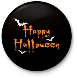 printfashion Happy Halloween - Kitűző, hűtőmágnes - Fekete (3098684)