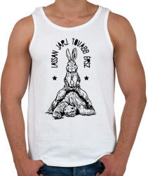 printfashion Lassan járj - Férfi atléta - Fehér (13325673)