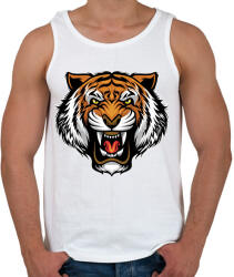 printfashion Tigris - Férfi atléta - Fehér (14037079)