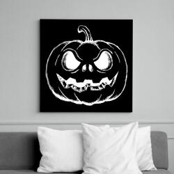 printfashion Halloween tök - Vászonkép - Fekete (6646163)