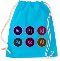 printfashion Grafikusoknak - Sportzsák, Tornazsák - Surf blue (2436381)