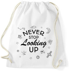 printfashion Never stop looking up - Sportzsák, Tornazsák - Fehér (7330339)