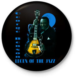 printfashion George Benson - Kitűző, hűtőmágnes - Fekete (3104236)