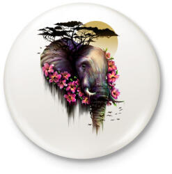 printfashion Vad virágzás - Kitűző, hűtőmágnes - Fehér (3075351)