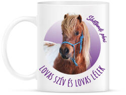 printfashion Lovas szív - Shetlandi póni - Bögre - Fehér (7194087)