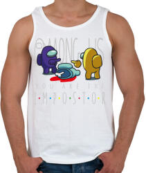 printfashion Among us - you are the impostor - Férfi atléta - Fehér (4219164)