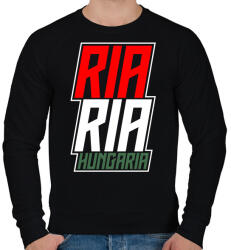 printfashion Ria-Ria-Hungária - Férfi pulóver - Fekete (5359825)